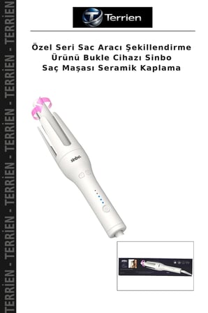 Özel Seri Sac Aracı Şekillendirme Ürünü Bukle Cihazı Sinbo Saç Maşası Seramik Kaplama