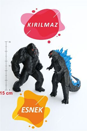 Godzilla Vs Kong 15cm Oyuncak Seti