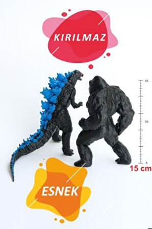 Godzilla Vs Kong 15cm Oyuncak Seti