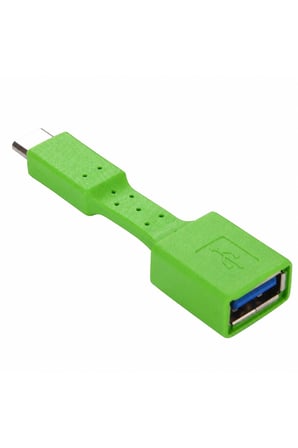 7 cm USB Type-C Erkek - USB 3.0 Dişi OTG Adaptör Kablosu, Yüksek Hızlı Veri Aktarım ve OTG Dönüştürücü