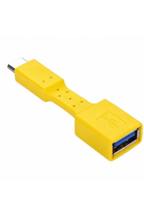 7 cm USB Type-C Erkek - USB 3.0 Dişi OTG Adaptör Kablosu, Yüksek Hızlı Veri Aktarım ve OTG Dönüştürücü