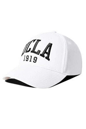 BALLARD Beyaz Siyah Baseball Cap Nakışlı - Unisex Şapka