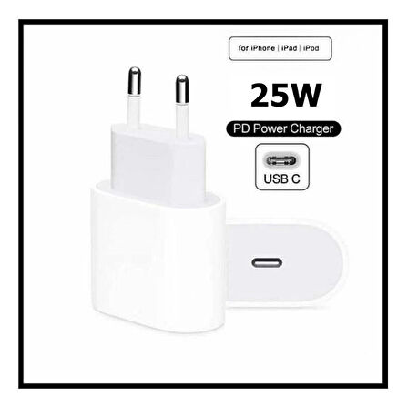 NewOrg Kalitesi iPhone 11, 12, 13, 14 ve 14 Pro Max Uyumlu 25W Şarj Başlık ve USB-C To Ligtning Mm0a3zm/a Kablo