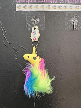 Unicorn Tüylü Anahtarlık