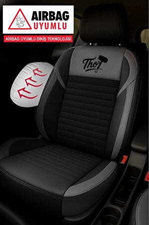 Skoda Superb Ambition 1.6 Tdi Cr 105 Greentech 2015 UYUMLU THOR SERİSİ TAM SET TAY TÜYÜ OTO KILIF GRİ