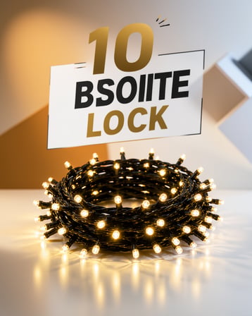 10 metre LED ışıklı partide dekoratif aydınlatma