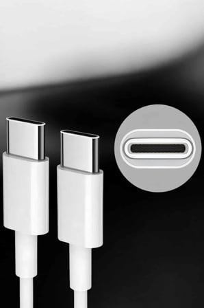 İOS Uyumlu Type-C Girişli Hızlı Şarj 15/15 Pro Max Adaptör ve Kablosu -