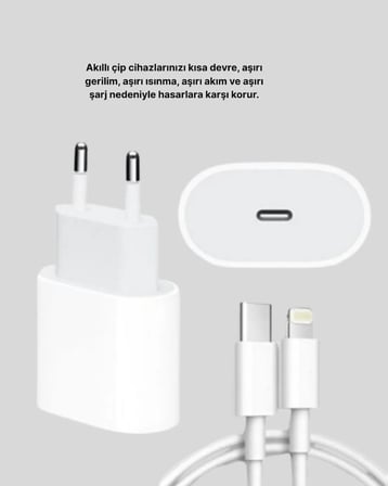Yeni Nesil 20W USB-C Hızlı Şarj Cihazı iOS Tam Uyumlu
