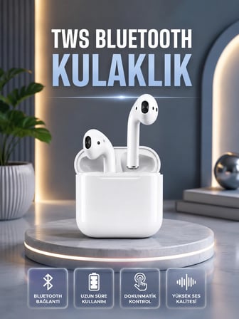 2.Nesil Kablosuz Bluetooth Kulaklık Uzun Pil Ömrü