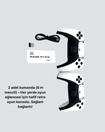 3D ve 4K Görüntü Kaliteli Çok Oyunculu Retro Oyun Konsolu