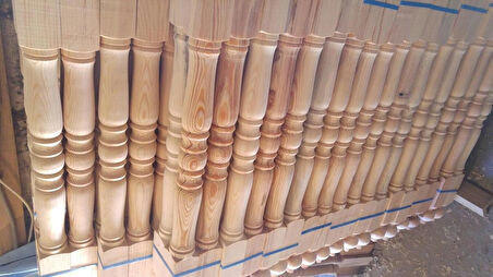 AHŞAP MERDİVEN KORKULUK 75 CM 5 Lİ SET