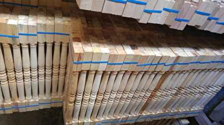 AHŞAP MERDİVEN KORKULUK 75 CM 15 Lİ SET