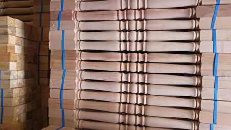 AHŞAP MERDİVEN BABA 95 CM 5 Lİ SET