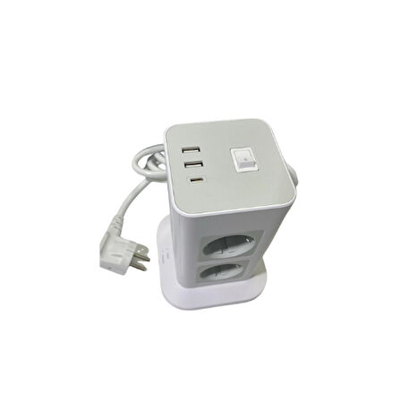 Akım Korumalı 8’li Grup Priz