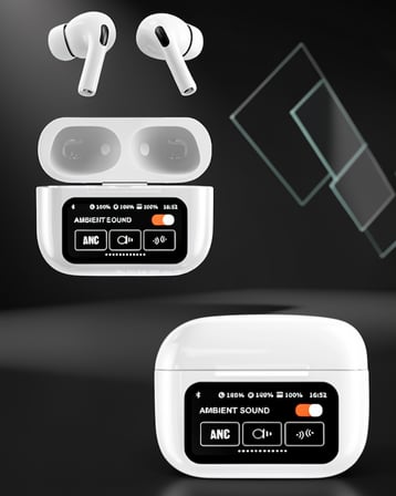 Dokunmatik Ekranlı Bluetooth Kulaklık UCZEKRANLIAİRPODSPRO-1