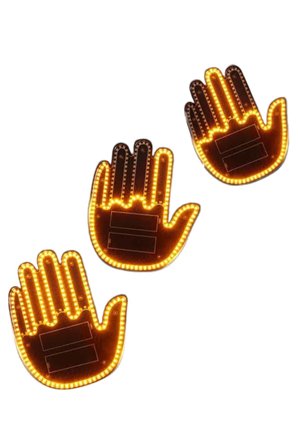 PARMAK LED AMBER RENKLİ IŞIK -
