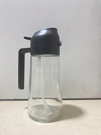 Şeffaf Cam 2’si 1 Arada Yağlık – 450 ml Sprey & Akıtma