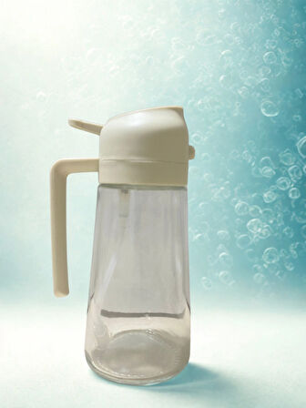 Şeffaf Cam 2’si 1 Arada Yağlık – 450 ml Sprey & Akıtma