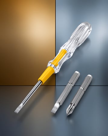 Test Cihazı Kontrol Kalemi Şeffaf Saplı 110V-220V