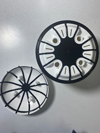 Dekoratif Seramik Karasu Saksı – Siyah Beyaz Karo Desen No 2