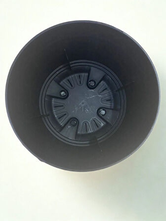 Dekoratif Seramik Karasu Saksı – Siyah Beyaz Karo Desen No 2