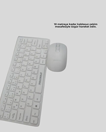 Q Klavye Klavye ve Mouse Seti USB Girişli Kablosuz