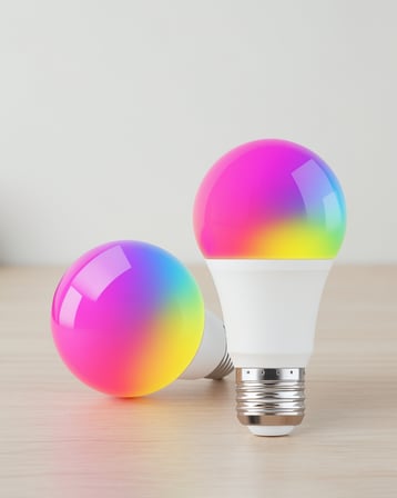 RGB Işıklı 10 Watt A+ Enerji Sınıfı LED Ampul UCZRGBLAMBA3-1