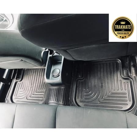 Renault Clio 3 HB Kancasız Model 2008 KESİLEBİLİR YENİ TASARIM HAVUZLU OTO PASPAS ADA UC DESENLİ SİYAH