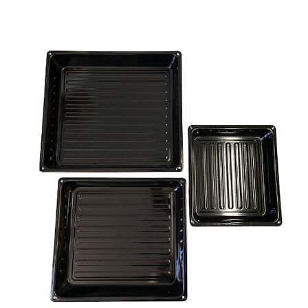 Kare Emaye Tepsi – Klasik Zarafet, Modern Sunum! (26 cm x 30 cm)