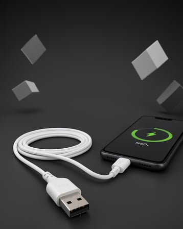 2 metre Type-C şarj kablosu USB-A ve Type-C uçlu