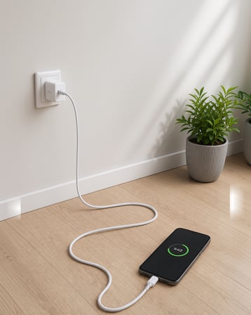 USB-A'ya Type-C 2 metre hızlı şarj kablosu
