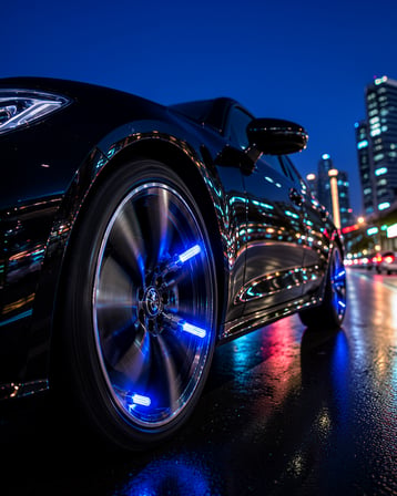4'lü LED Hareket Sensörlü Araç Lastik Sibop Işığı