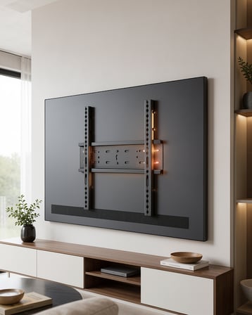 Sabit TV Duvar Askısı 50-95 İnç Geniş VESA Uyumlu Güçlü Çelik