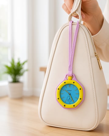 Askılı Analog Saat Pembe UCZZÇANTACHARM-3-6