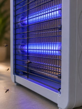 12W Elektrikli Sinek Öldürücü Çift UV Işıklı Asılabilir Böcek Öldürücü Lamba