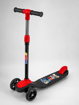 Çocuk Skuteri 3 Tekerlekli Geniş Basma Alanlı Ayarlanabilir Boy Scooter