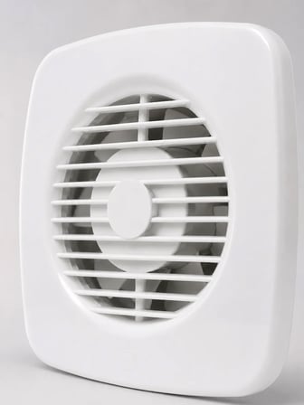 120 mm Havalandırma Fanı 180 m³/h Dekoratif Duvar ve Tavan Tipi Aspiratör