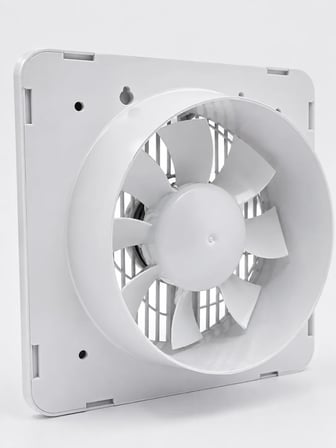 20 W Havalandırma Fanı 150 mm Bağlantı Çapı 20,8 x 20,8 cm Dekoratif Aspiratör