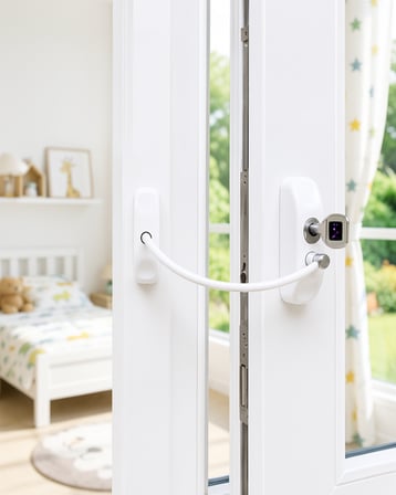 Pencere Emniyet Kilidi Anahtarlı Kablolu 2 Adet UCZZDLYN300KGÇELİKHALATKİLİT-2