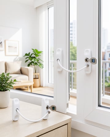 Kablolu Pencere Kilidi Anahtarlı 2 Adet UCZZDLYN300KGÇELİKHALATKİLİT2-2