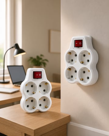 4'lü Priz Çoklayıcı Anahtarlı Set Model: UCZZDLYN4LUANAHTARLIGOLYAT2-4