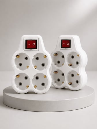 4'lü Priz Çoklayıcı Anahtarlı Set Model: UCZZDLYN4LUANAHTARLIGOLYAT2-4