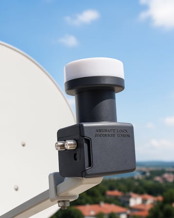 4K Ultra HD Ku Band Çift Çıkışlı Twin LNB 0.1 dB Model