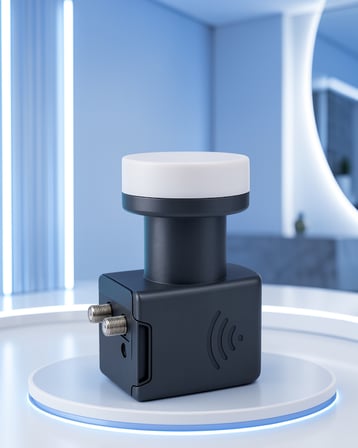 Ku Band Çift Çıkış 4K Ultra HD Destekli 0.1 dB LNB Model