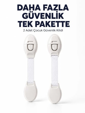 2 Adet Güçlü Yapışkanlı Çocuk Güvenlik Kilidi