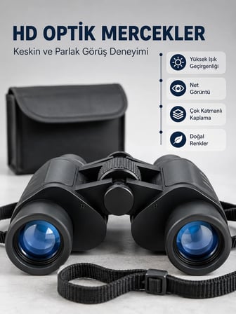 Profesyonel El Dürbünü 20x Yakınlaştırma Doğa Gözlem ve Seyahat İçin İdeal