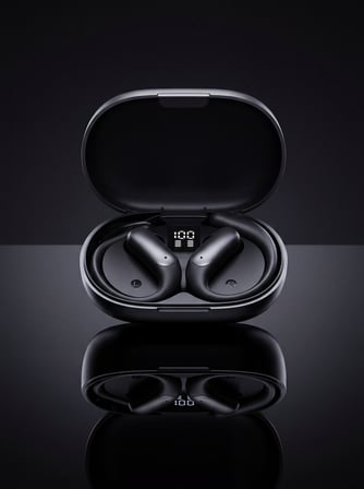 Bluetooth Kablosuz Kulaklık Kulak Kancalı Şarj Göstergeli -