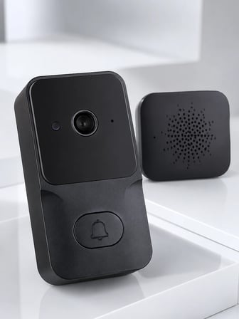 Kablosuz Akıllı Kapı Zili Gece Görüşlü Wi-Fi Güvenlik Kameralı Kapı Zili
