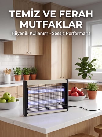 Çift UV Işıklı Elektrikli Sinek Öldürücü