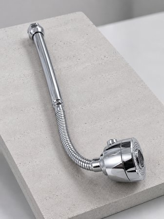 Krom Musluk Uzatma Aparatı  360° Dönebilen Su Tasarruflu Lavabo Fıskiyesi -
